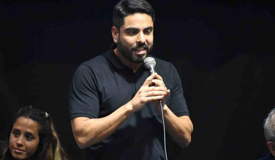 Hugo Moyano (h) en La Plata: “Vienen a desfinanciar los sindicatos y a destruir la negociación colectiva”