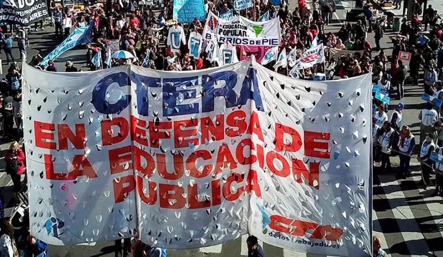 CTERA anunció un paro nacional docente para el 14 de octubre en rechazo al ajuste del Gobierno