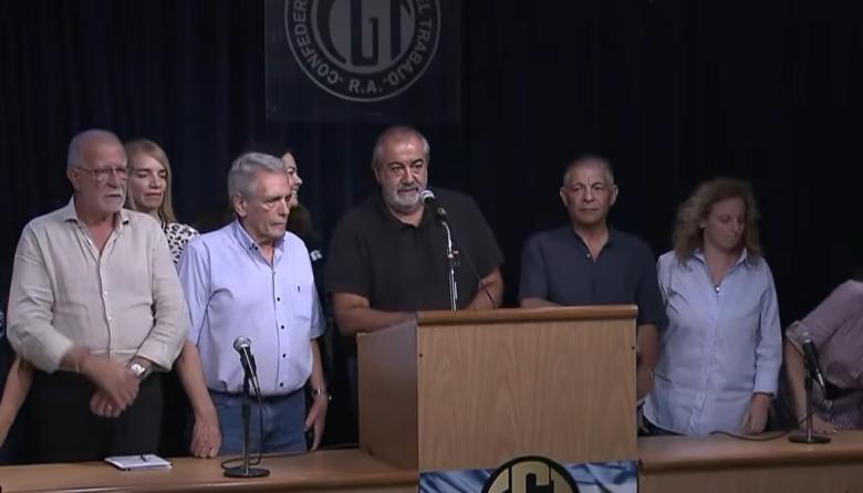 La CGT anuncia paro general de 24 horas y marcha en apoyo a los jubilados