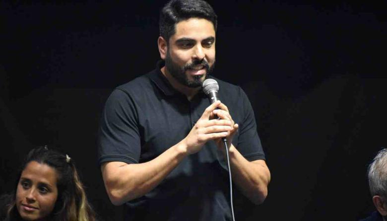 Hugo Moyano (h) en La Plata: “Vienen a desfinanciar los sindicatos y a destruir la negociación colectiva”