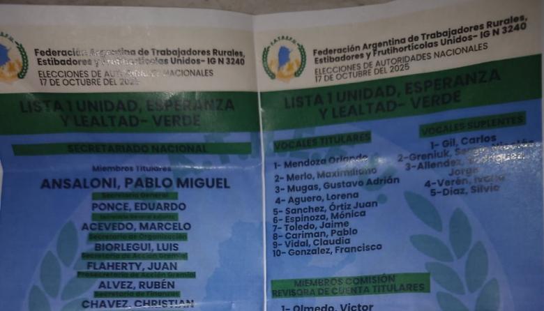 Ansaloni acelera la fractura: lanza una nueva federación paralela mientras la UATRE enfrenta embargos millonarios y crisis de conducción
